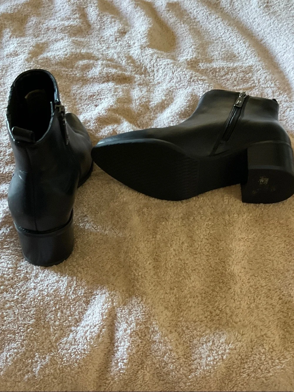 Blondo Black Pointed Toe Ankle Booties